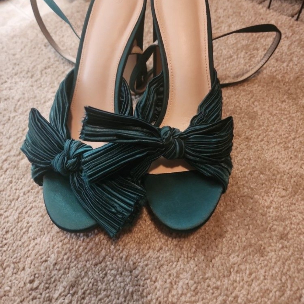 Platform Emerald Green Heels - image 3